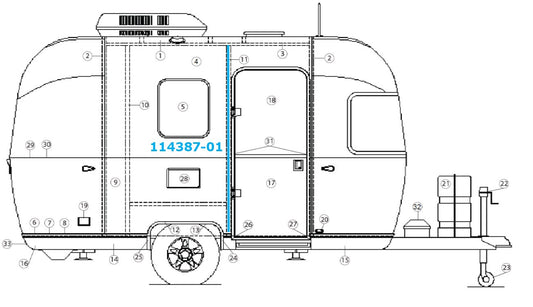 Airstream Bow Z Righthand - 114387-01