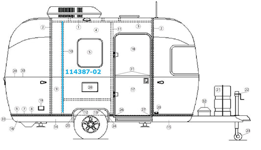 Airstream Bow Z Leftthand - 114387-02