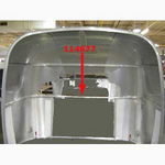 Airstream Altered Lower Window Bow, Wide Body -114677
