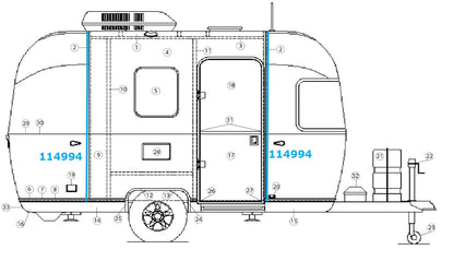 Airstream Weldment Zero Bow for Narrow Body  - 114994