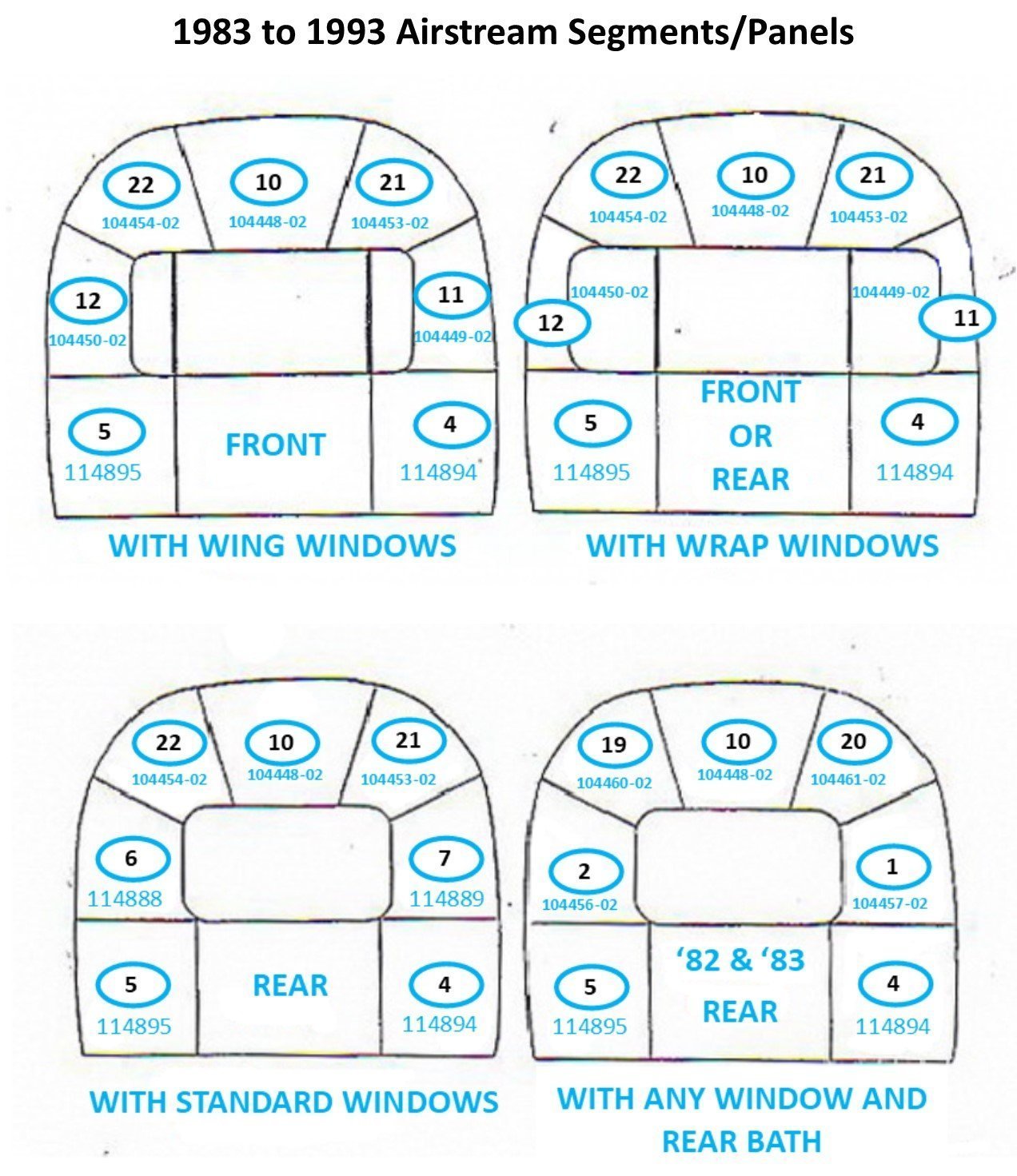 Airstream #3 Bright Modified Segment - 104457-02