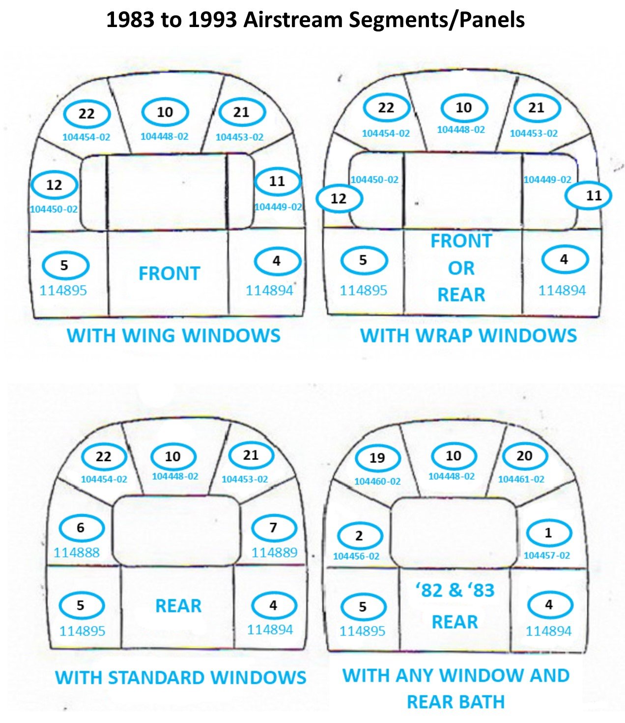 Airstream #10 Bright Modified Segment - 104448-02