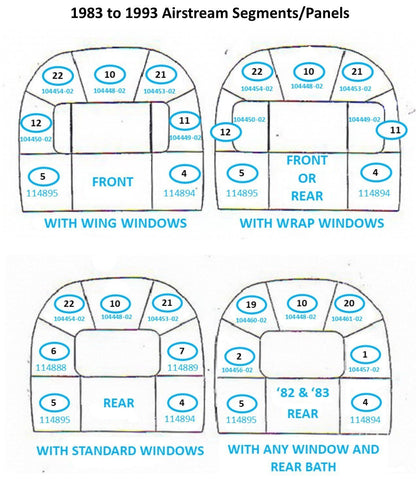 Airstream #22 Bright Modified Segment - 104454-02