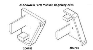 Airstream Right Hand Curtain Track End Cap - 200784