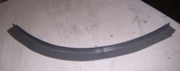 Airstream Window Upper Trim Ring Roadside, Gray - 201581-05