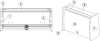 Airstream Grass Hinge for Curved Doors - 381607-15