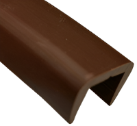 Airstream Chestnut Brown 1/2" Interior Wall Plastic Extrusion, By The Foot - 203138-08