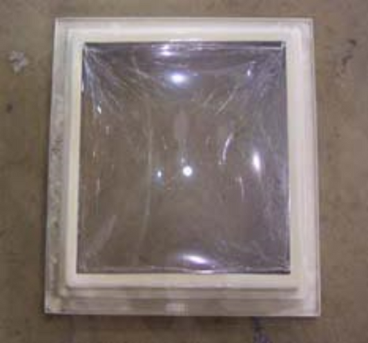 Airstream 21.5" x 21.5" x 4" Interior Skylight Trim Out, Cream - 203152-05