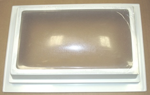 Airstream 13.25" x 21" x 4" Interior Skylight Trim Out, White - 203152-06