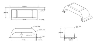 Airstream Wheel Well Liner Insulator - 203289