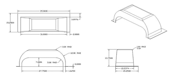 Airstream Wheel Well Liner Insulator - 203289