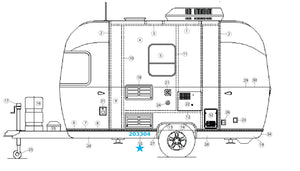 Airstream Black Plastic Underbelly Roll - 203304