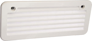 Airstream Plastic Radius Corner Refrigerator Vent, Polar White - 203305