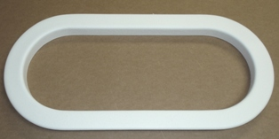 Airstream Bath Window Trim White, 18"- 203761-02