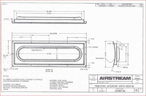 Airstream Interior Trim Ring for 30" Vista View Window, Silver - 203961-04