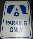 Airstream Parking Only Sign 26369W-77
