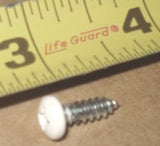 Airstream 8 x 1/2 Phillips Pan Head Screw, White / Box of 500 - 320016-100