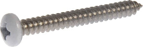 Airstream #8 x 2" Phillips Pan Head Screw, Single / White - 320059-02