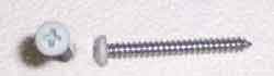 Airstream #8 x 1.5" Phillips Pan Head Screw, Box of 500 / White - 320060-100