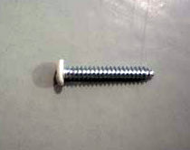 Airstream #8 x 1.5" Phillips Pan Head Screw, Single / White - 320060