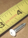 Airstream #8 x 3/4" Phillips Pan Head Screw, Box of 500 / Nu-White - 320066-100