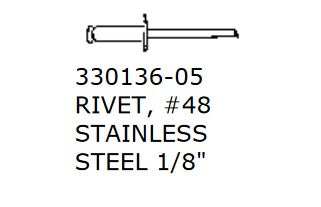 Airstream #48 1/8" Stainless Steel Rivet - 330136-05