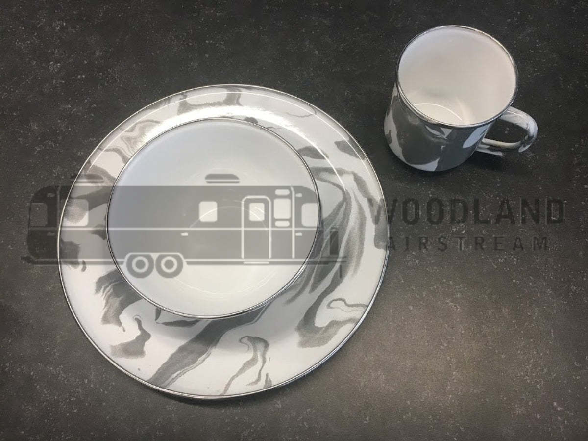 Airstream Pottery Barn™ Marbled Enamel Dinnerware, 6 Piece Set - 363205