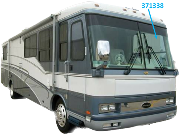 Airstream Motorhome Bus Prototype Windshield, Roadside - 371338