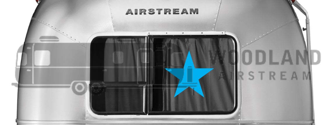 Airstream Sport or Safari Rear End Vertical Egress Window 44" x 24.25" - 371426-02
