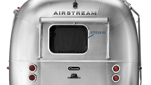 Airstream 21" x 28" Emergency Egress Window with Red Latches- 372218-01