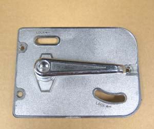 Airstream Inside Plate with Lift Handle for Main Door Lock with Deadbolt, Left Hand - 381547-02