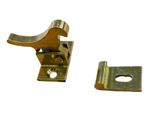 Airstream Spring Loaded Elbow Catch, Brass - 381724