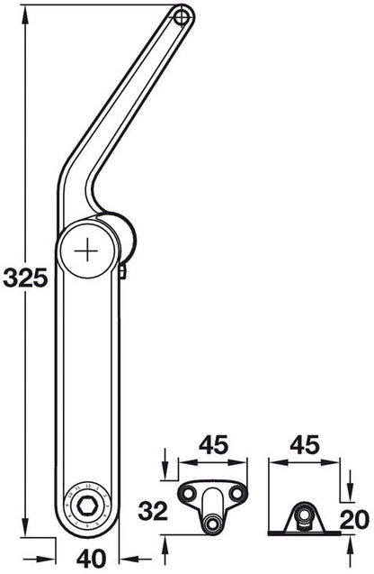 Airstream Roof Locker Lid Stay Set - 382242