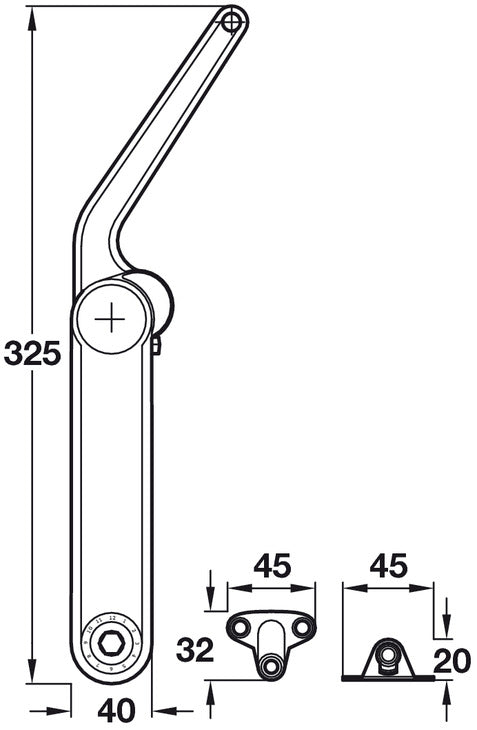 Airstream Roof Locker Lid Stay Set - 382242