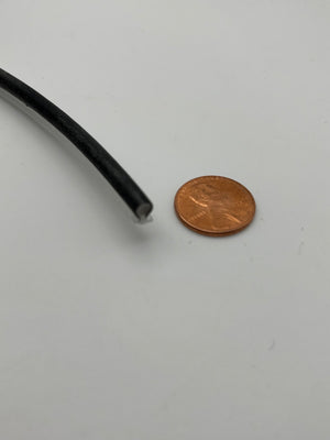 Airstream T-Slot Weatherstrip Seal, Small (Black), By The Foot - 382307-103