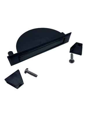 Airstream Medium Concealed Pull, Black - 382420