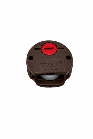 Airstream Plastic Bottom Roller Guide with Adjustable Steel Spindle, Brown - 382439-03