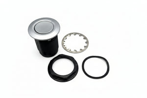 Airstream Push Pull Knob, Satin Chrome - 382449-01