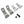 Airstream Merlin Solar Panel Mounting Kit, Set of 4 - 382832