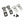 Airstream Merlin Solar Panel Mounting Kit, Set of 4 - 382832