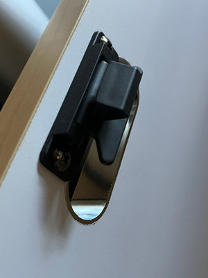 Airstream Drawer or Cabinet Lever Latch, Black - 383023