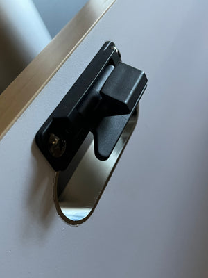 Airstream Drawer or Cabinet Lever Latch, Black - 383023