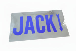 Airstream Self Adhesive 2-1/2" Jack Sticker, Blue/Silver - 385020