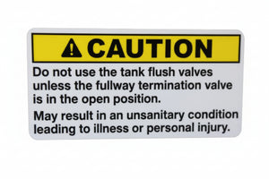 Airstream Holding Tank Flushing Label - 385565