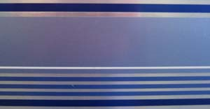 Airstream 6-1/2" Blue Multi-Stripe Decal - 385895