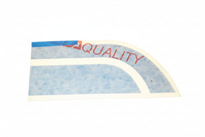 Airstream 1.75" x 4.5" Top Stripe Front Cap Righthand Decal - 385958-03