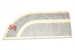 Airstream 1.75" x 4.5" Top Stripe Front Cap Lefthand Decal - 385958-04