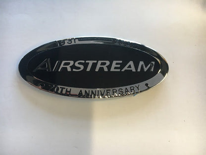 Airstream 70th Anniversary 4-3/8"Medallion Badge, Black* - 386067-03