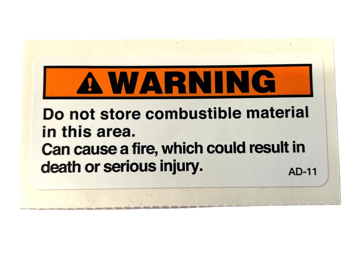 Airstream Do Not Store Combustibles Label - 386119