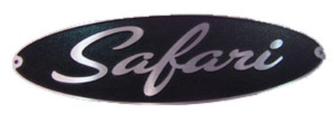 Airstream Safari Black & Gray Nameplate - 386127